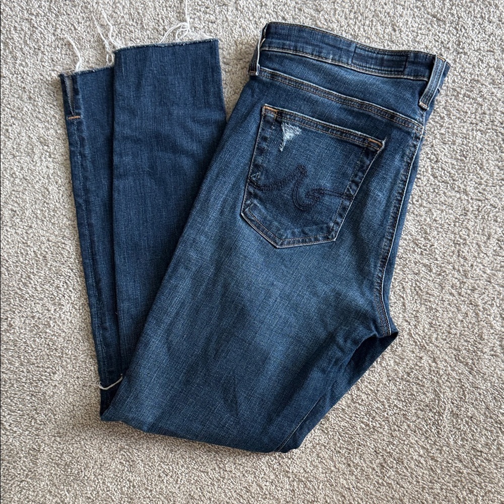 AG Adriano Goldschmied Dark Blue Skinny Jeans - Picture 3 of 4